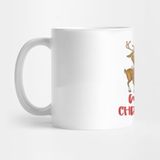 Christmas Approaching Santa Claus, Deer Mug